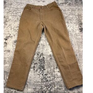 Vtg 90s Mens 545 38x34 Made in USA Levi Loose Fit Jeans Mens 38x34 Brown